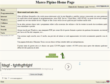 Tablet Screenshot of marcopipino.it